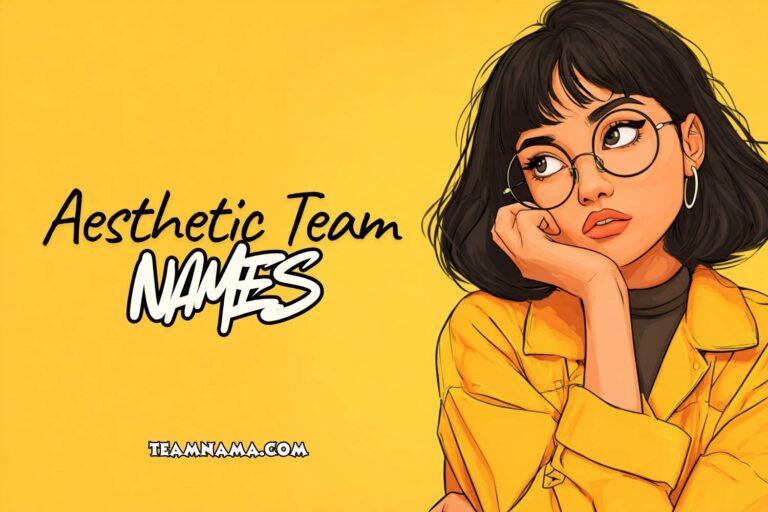 aesthetic team names