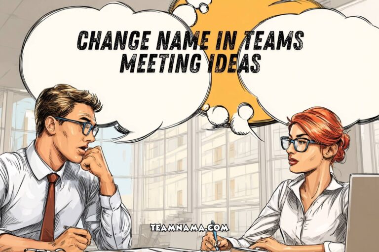 change name in teams meeting ideas