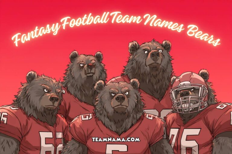 fantasy football team names bears