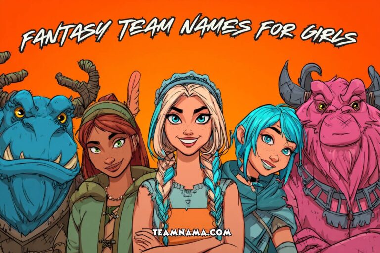 fantasy team names for girls