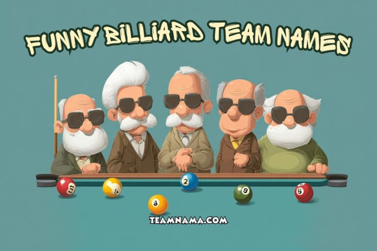 funny billiard team names
