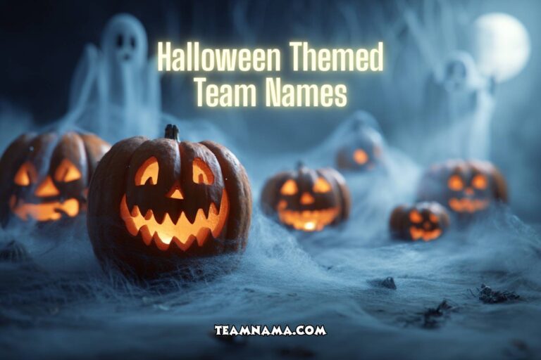 halloween themed team names