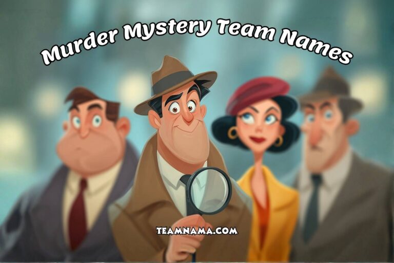 murder mystery team names