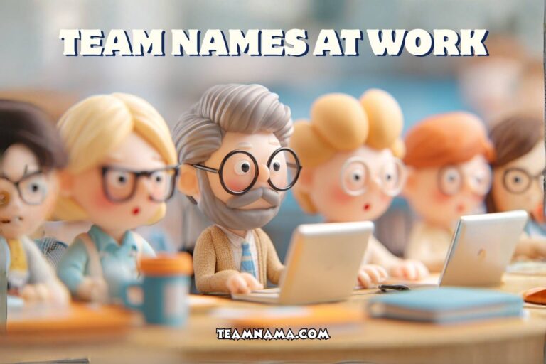 team names at work